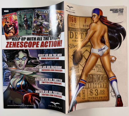 ZENESCOPE GRIMM TALES OF TERROR #10 DETROIT BASEBALL MOTOR CITY COMIC CON EXCLUSIVE LE 350 COMIC BOOK BILLY TUCCI ULA MOS