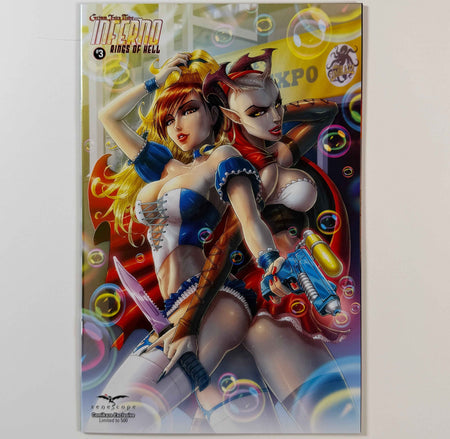 ZENESCOPE INFERNO RINGS OF HELL #3 COMIKAZE EXCLUSIVE LE 500 COMIC BOOK JASON CARDY