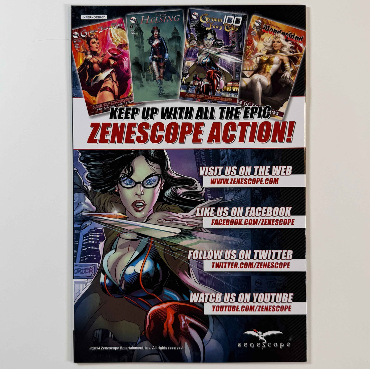 ZENESCOPE GRIMM FAIRY TALES VS WONDERLAND #2 CALIE SELA ALAMO CITY COMIC CON EXCLUSIVE LE 350 COMIC BOOK PAUL GREEN