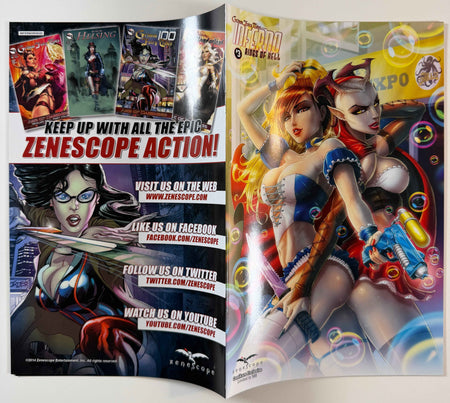 ZENESCOPE INFERNO RINGS OF HELL #3 COMIKAZE EXCLUSIVE LE 500 COMIC BOOK JASON CARDY