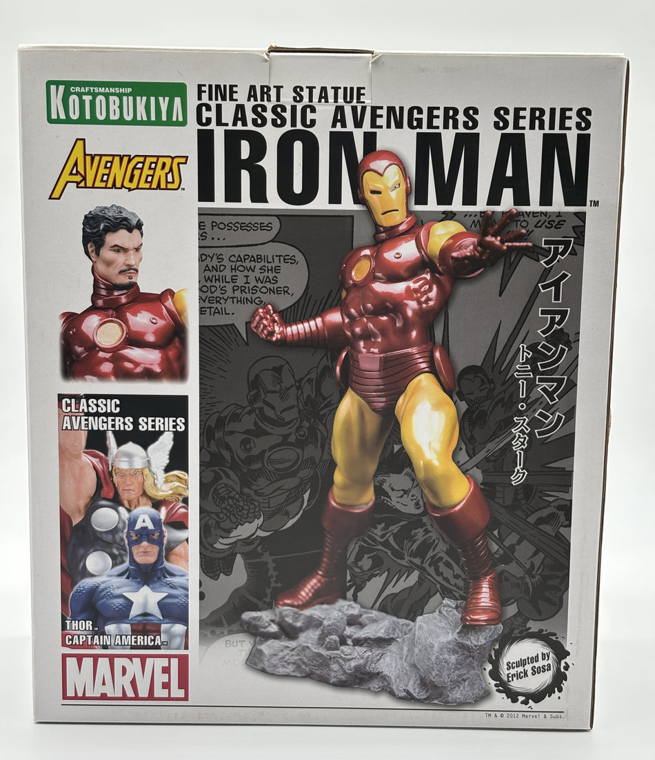 Kotobukiya Iron Man Fine Art Statue Classic Avengers #269/1000 Marvel Limited