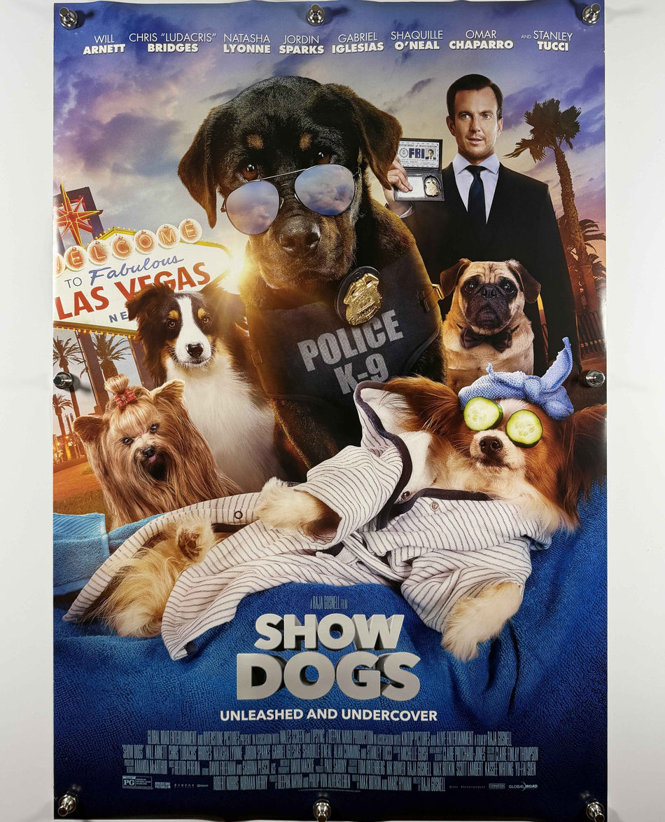 SHOW DOGS 2018 Original Movie Poster 27x40 DS Rolled Will Arnett Ludacris Shaquille O'Neal