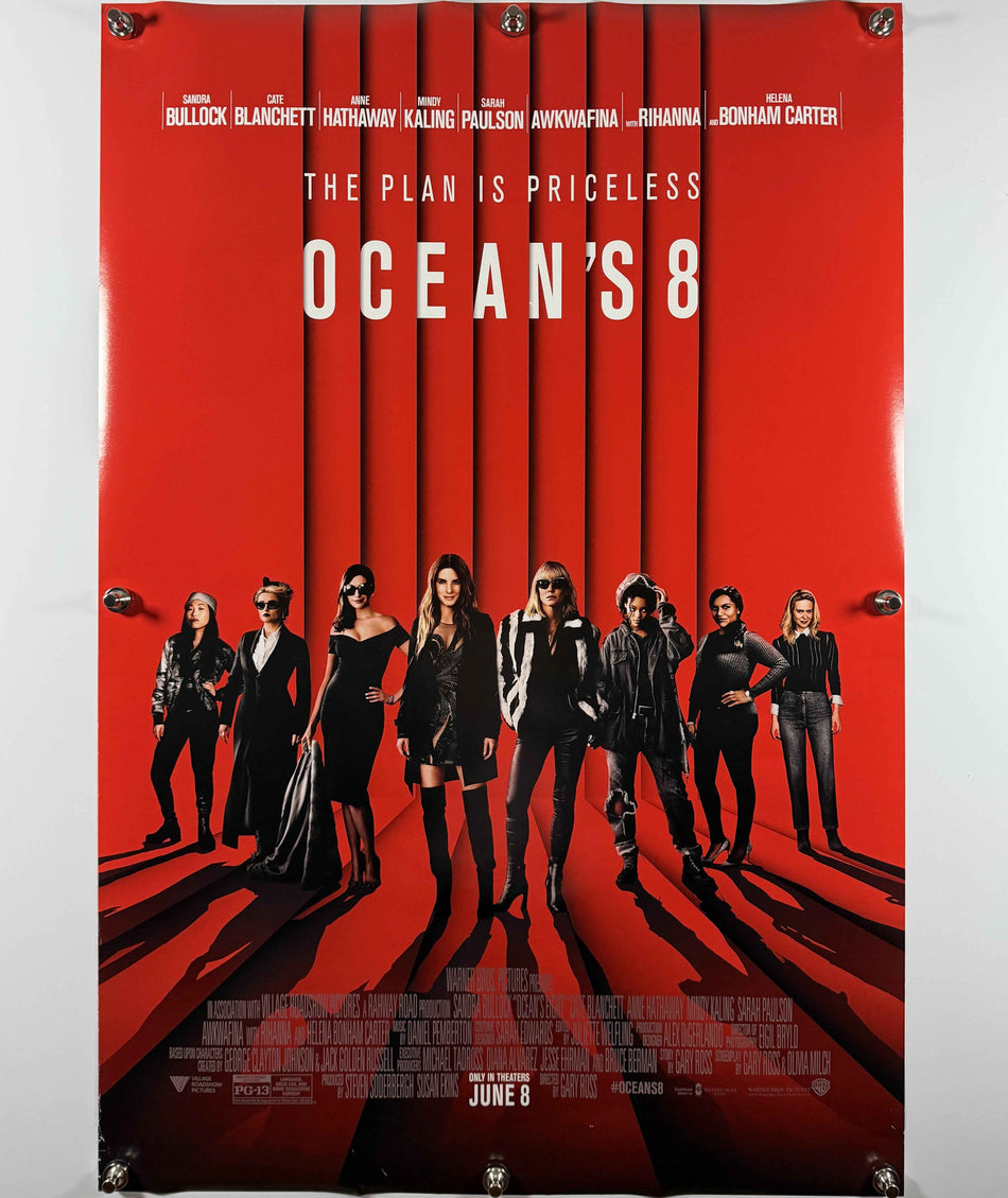 OCEAN'S 8 2018 Original Movie Poster 27x40 DS Rolled Sandra Bullock Cate Blanchett