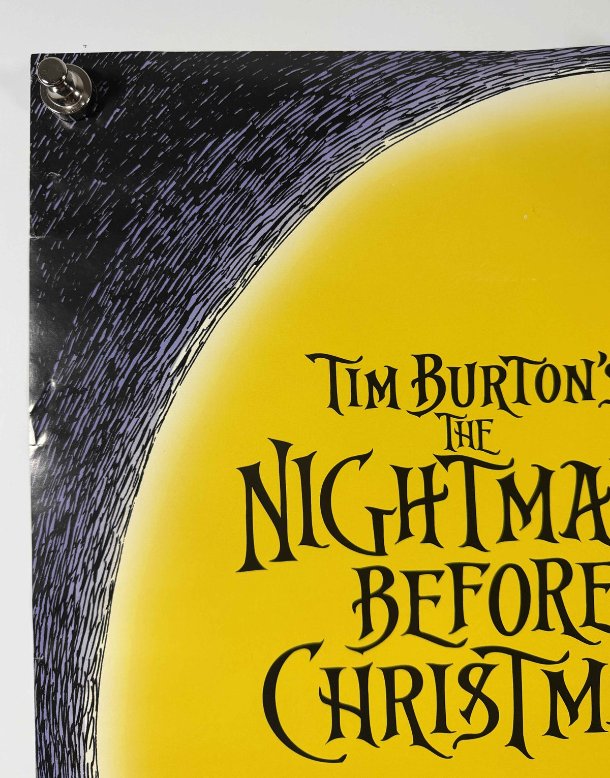 THE NIGHTMARE BEFORE CHRISTMAS 1993 Original Licensed Poster 22x34 Rolled Jack Skellington Disney