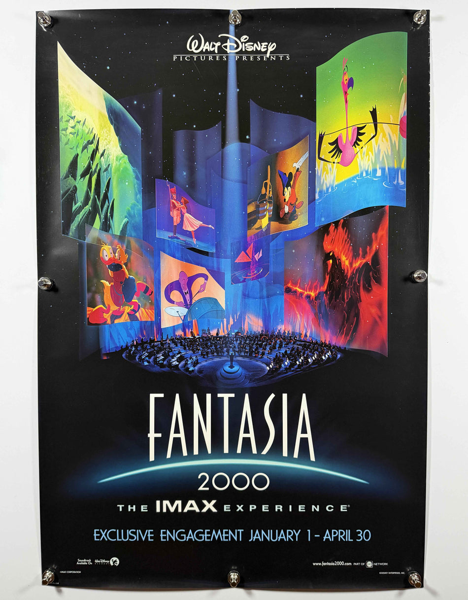 FANTASIA '2000' 2000 Original IMAX Movie Poster 27x40 Rolled Disney Exclusive Engagement