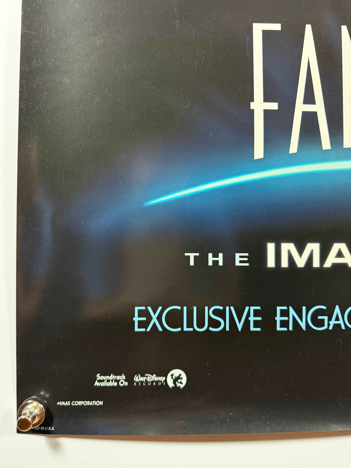 FANTASIA '2000' 2000 Original IMAX Movie Poster 27x40 Rolled Disney Exclusive Engagement