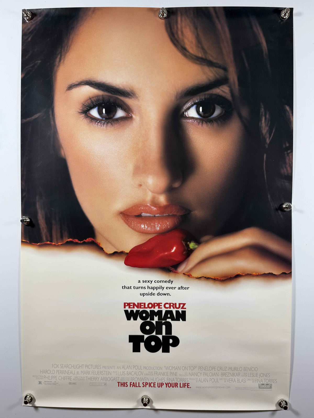 WOMAN ON TOP 2000 Original Advance Movie Poster Style A 27x40 Rolled Penelope Cruz Fox Searchlight