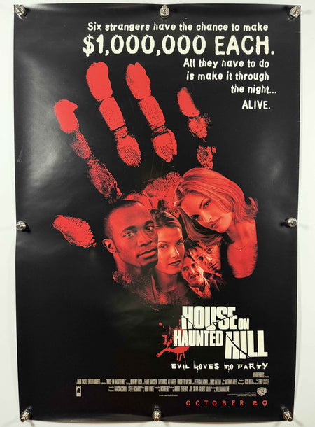 HOUSE ON HAUNTED HILL 1999 Original Movie Poster Style A 27x40 Rolled Horror Dark Castle