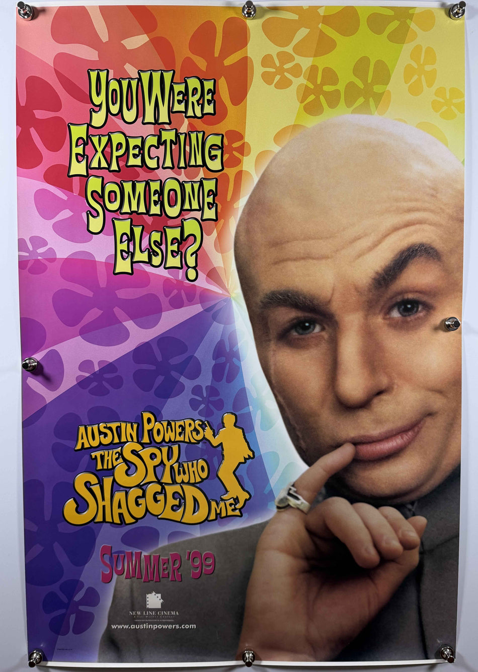AUSTIN POWERS THE SPY WHO SHAGGED ME 1999 Original Teaser Movie Poster 27x40 Rolled Dr Evil