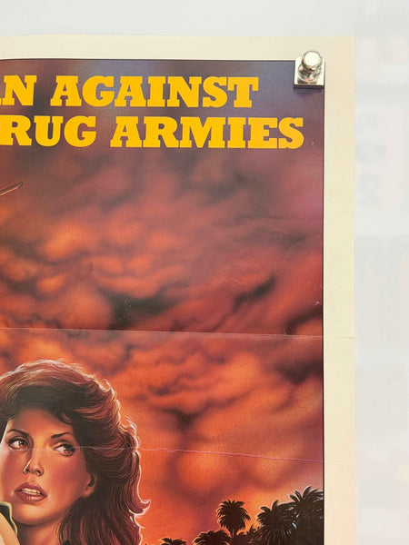 COCAINE WARS 1985 Original Movie Poster 27x41 SS John Schneider