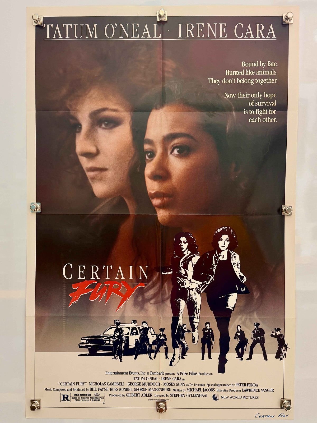 CERTAIN FURY 1985 Original Movie Poster 27x41 SS Tatum O'Neal