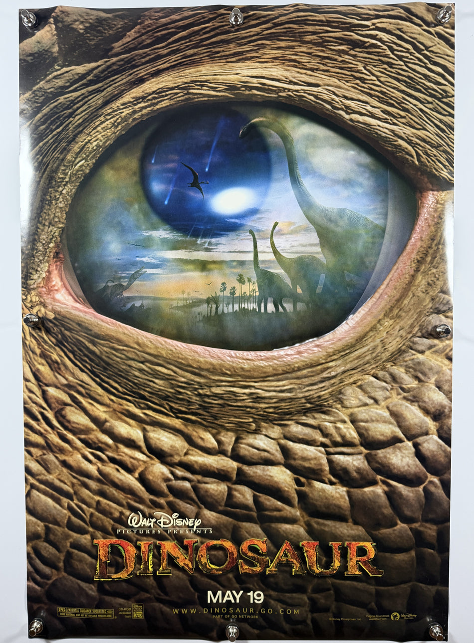 DINOSAUR 2000 Original Teaser Movie Poster 27x40 DS Rolled Disney Eye Artwork