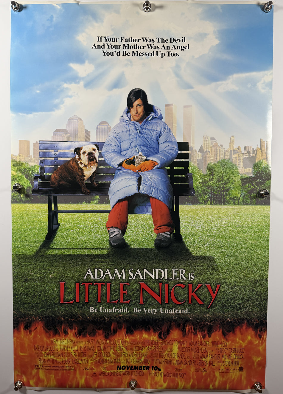 LITTLE NICKY 2000 Original Movie Poster Style A 27x40 DS Rolled Adam Sandler