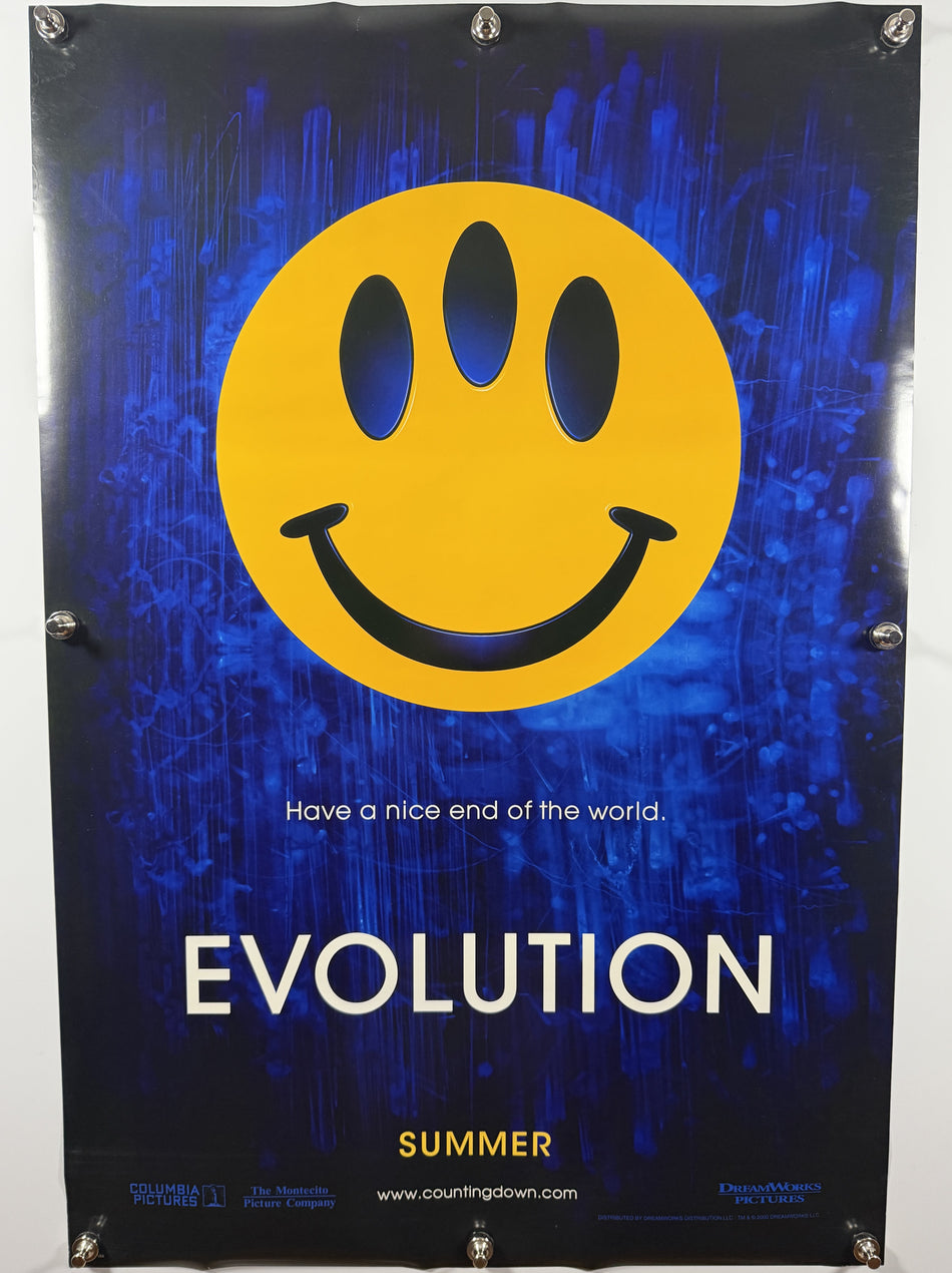 EVOLUTION 2000 Original Advance Teaser Movie Poster Style B 27x40 DS Rolled Smiley Face
