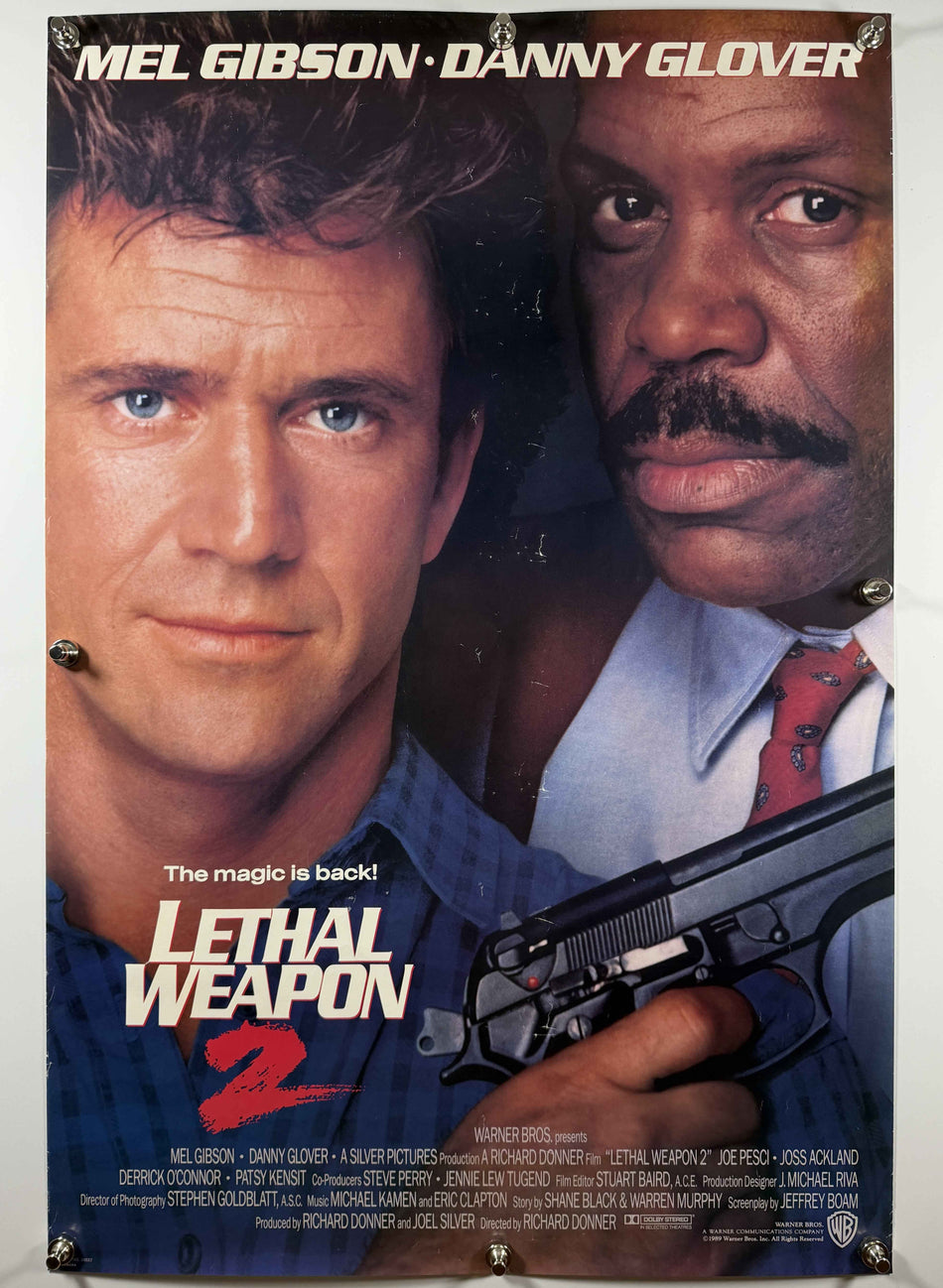LETHAL WEAPON 2 1989 Original Movie Poster 27x40 SS Rolled Mel Gibson Danny Glover
