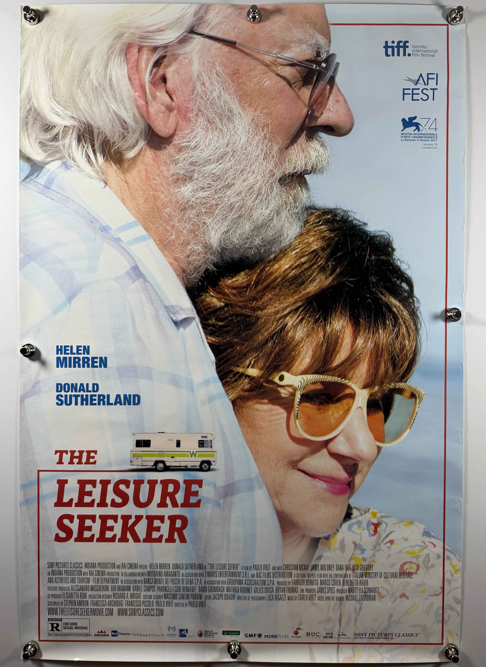 THE LEISURE SEEKER 2018 Original Movie Poster 27x40 DS Rolled Helen Mirren Donald Sutherland