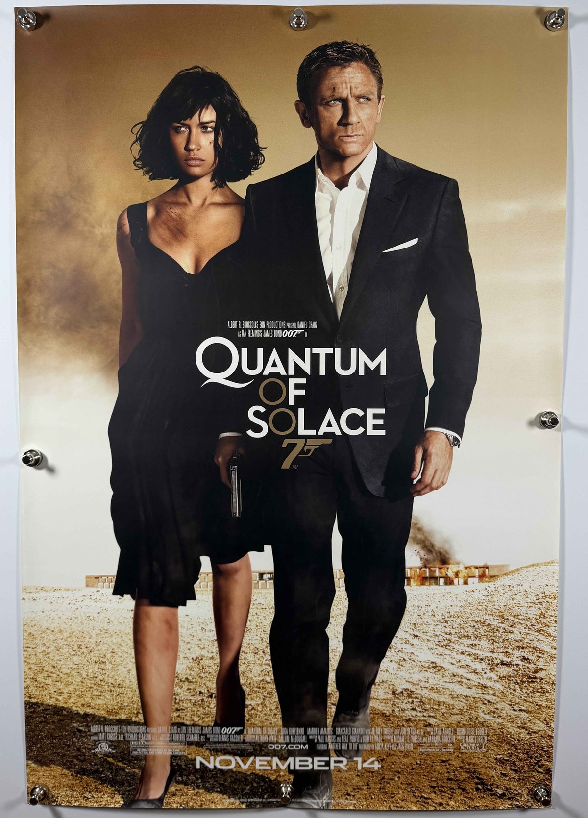 *NEW* QUANTUM OF SOLACE 2008 Style B Original Advance Movie Poster 27x40 DS Rolled Daniel Craig James Bond 007