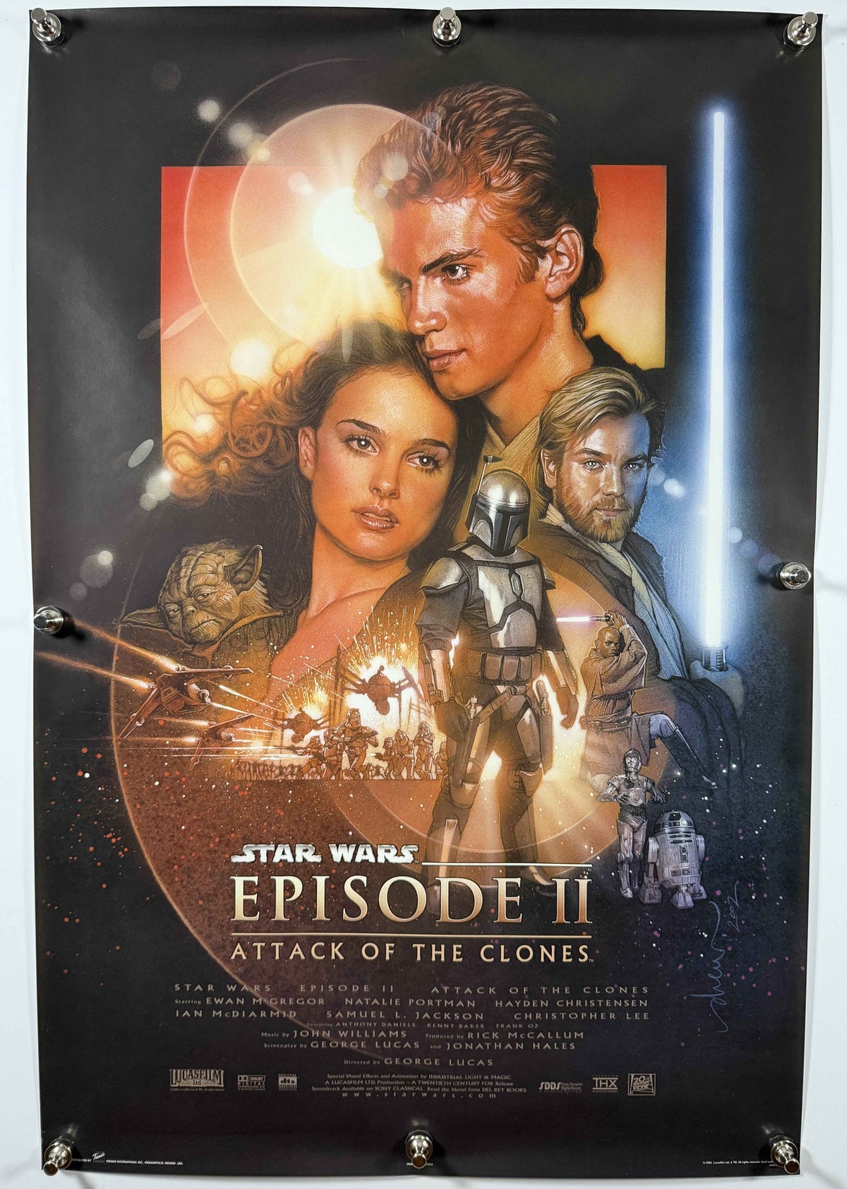 STAR WARS EPISODE II ATTACK OF THE CLONES 2002 Reproduction Promo Poster 24x36 SS Rolled