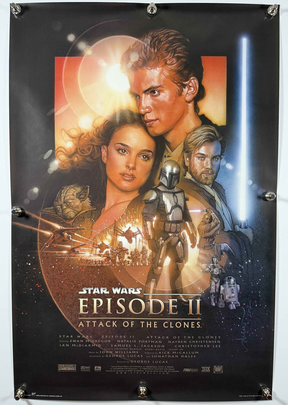 STAR WARS EPISODE II ATTACK OF THE CLONES 2002 Reproduction Promo Poster 24x36 SS Rolled