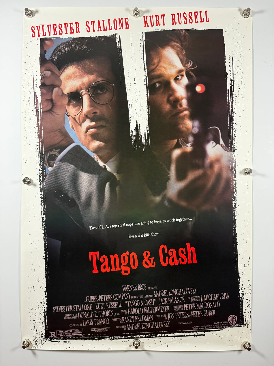 TANGO & CASH 1989 Original Movie Poster 27x40 SS Rolled Sylvester Stallone