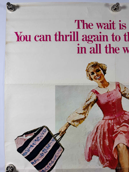 THE SOUND OF MUSIC 1973 Original Movie Poster 27x41 SS Folded Now Rolled Julie Andrews Christopher Plummer