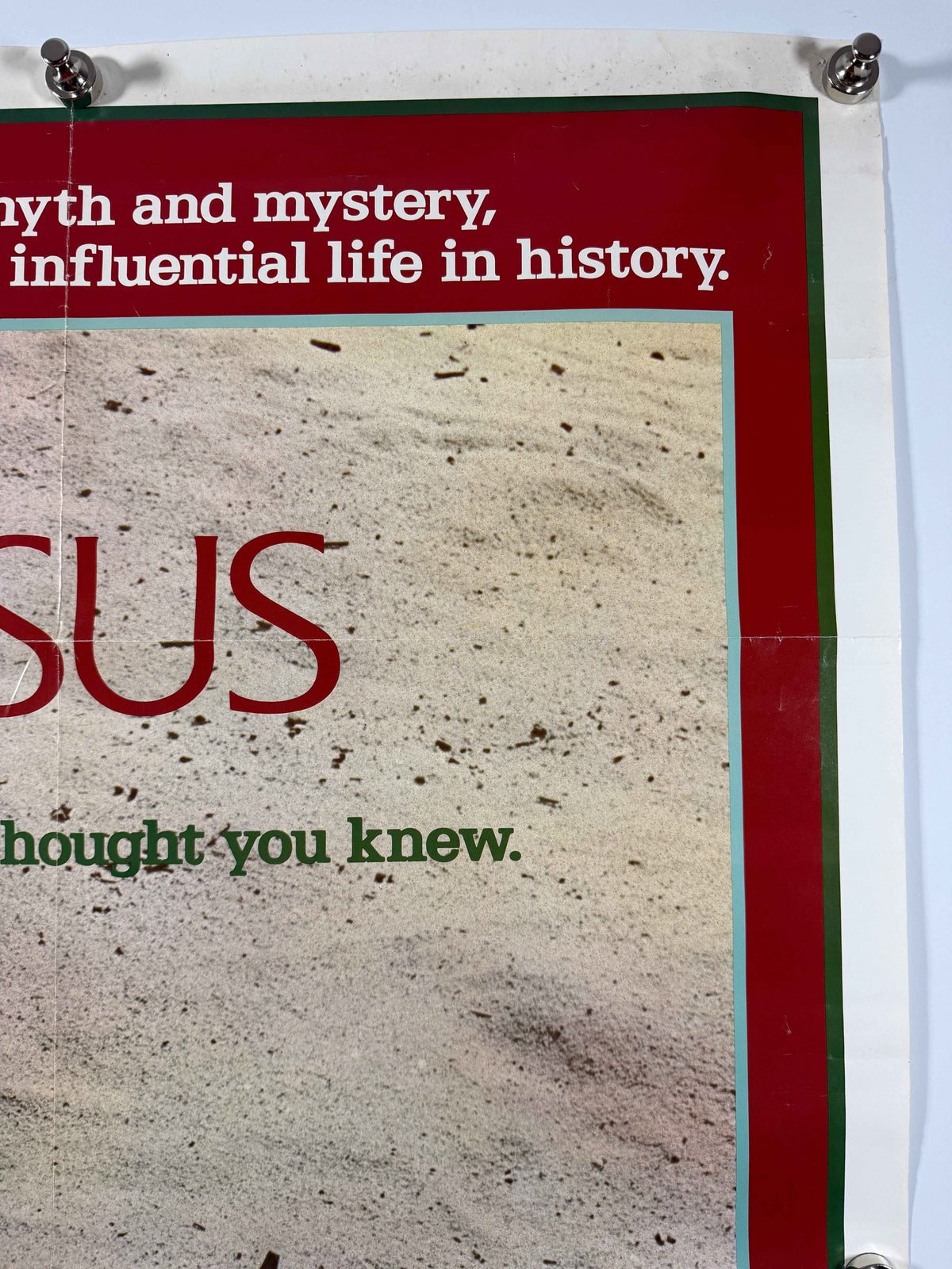 JESUS 1979 Original Movie Poster 27x40 SS Folded Now Rolled Brian Deacon Warner Bros