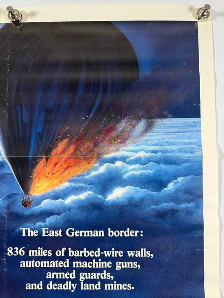 NIGHT CROSSING 1982 Original Movie Poster 27x41 SS Folded Now Rolled John Hurt Beau Bridges Disney
