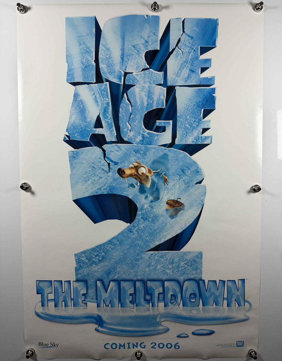 ICE AGE 2 THE MELTDOWN 2005 Original Advance Teaser Movie Poster 27x40 DS Rolled Scrat