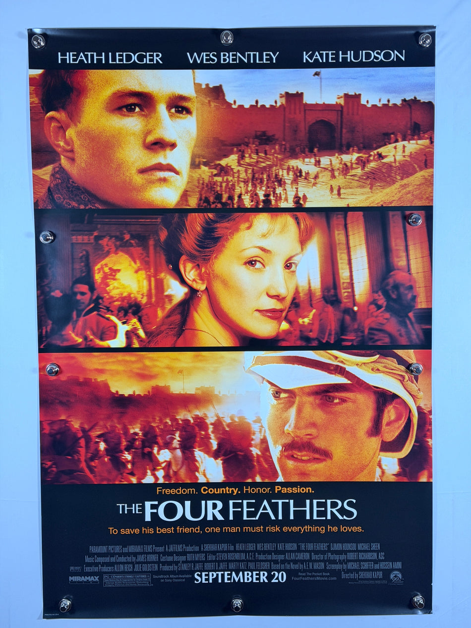 THE FOUR FEATHERS 2002 Original Movie Poster 27x40 DS Rolled Advance “September 20” Heath Ledger - Joe's Geek VLT