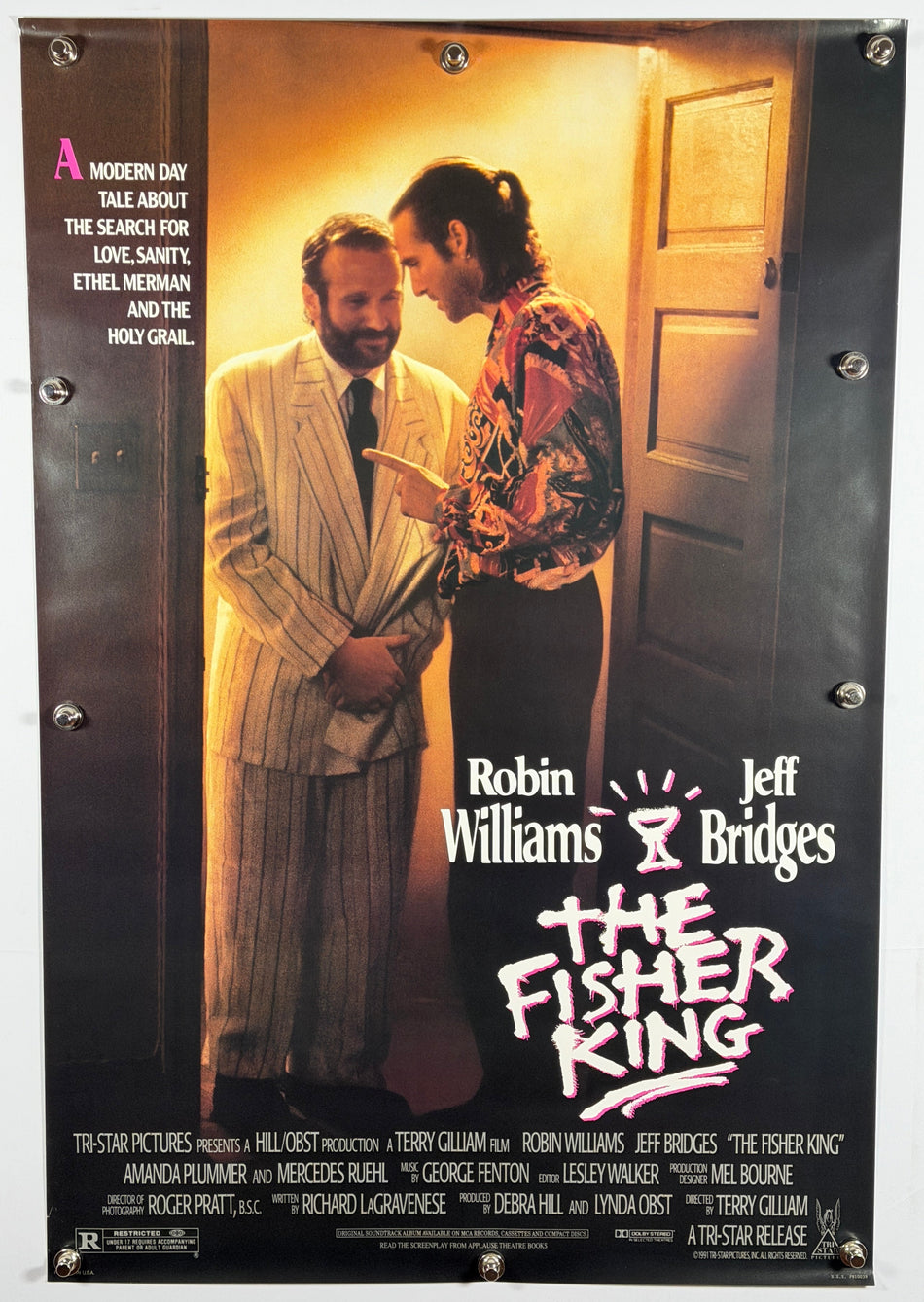 THE FISHER KING 1991 Original Movie Poster 27x40 DS Rolled Robin Williams - Joe's Geek VLT