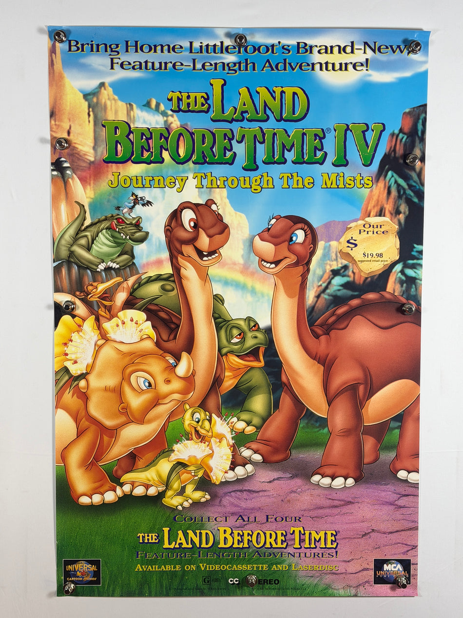 THE LAND BEFORE TIME IV JOURNEY THROUGH THE MISTS 1996 Original Movie Poster 27x40 SS Rolled