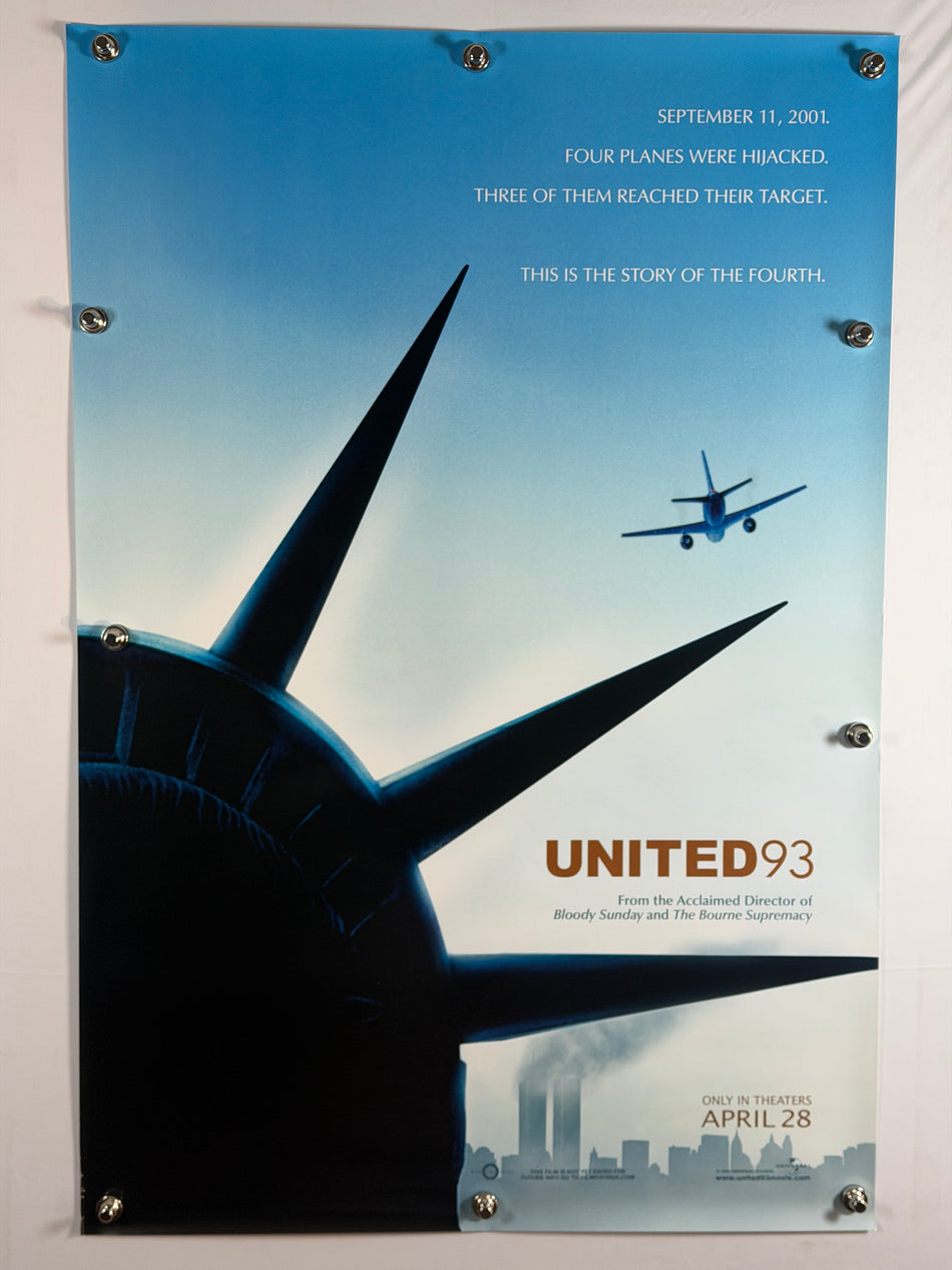 UNITED 93 2006 Original Movie Poster 27x40 DS Rolled Paul Greengrass