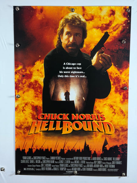 HELLBOUND 1994 Original Movie Poster 27x40 SS Rolled Chuck Norris - Joe's Geek VLT