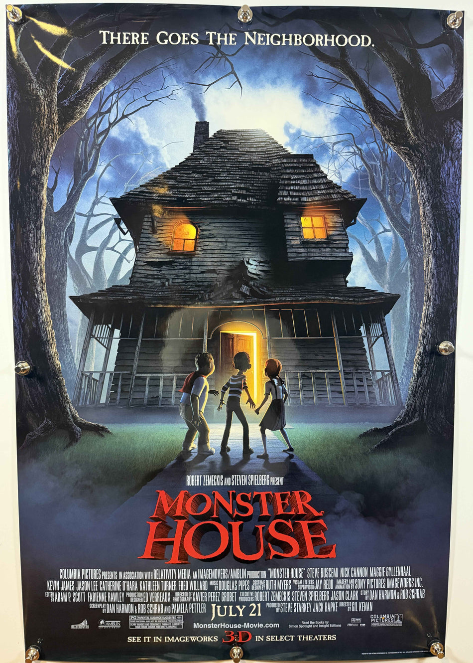 MONSTER HOUSE 2006 Original Movie Poster 27x40 DS Rolled Steve Buscemi