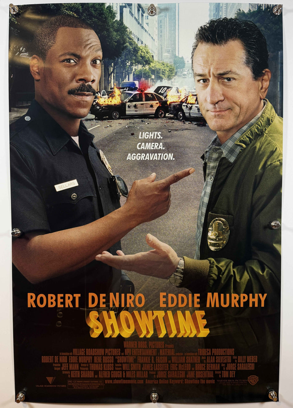SHOWTIME 2002 Original Movie Poster 27x40 DS Rolled Robert De Niro Eddie Murphy