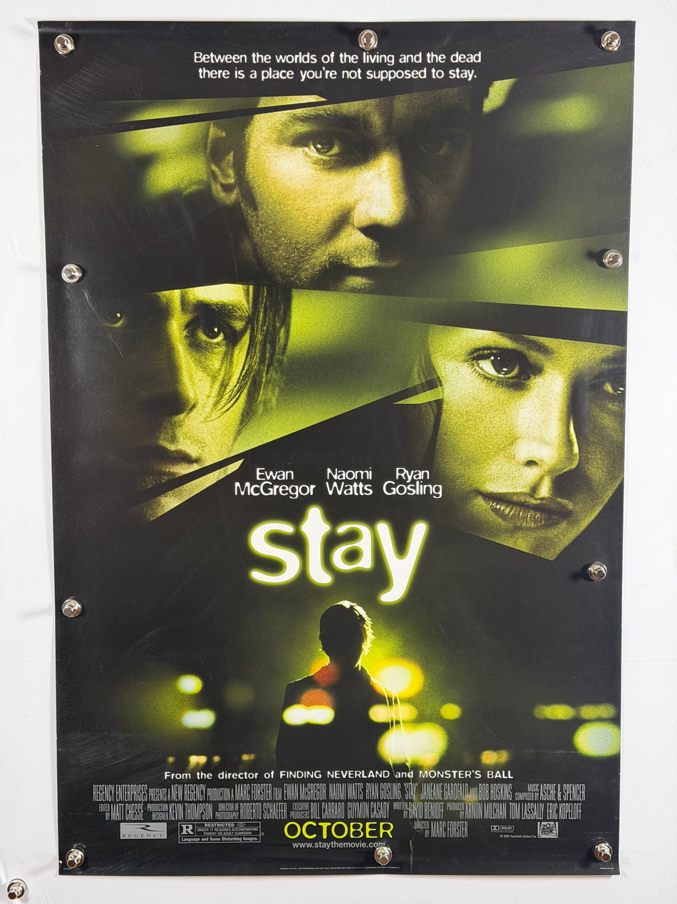 STAY 2005 Original Movie Poster 27x40 DS Rolled Ewan McGregor Naomi Watts Ryan Gosling - Joe's Geek VLT