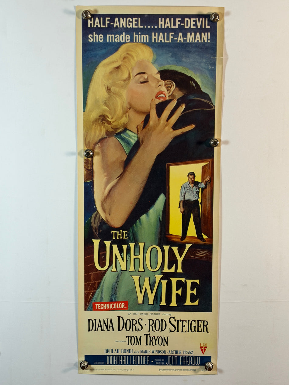 THE UNHOLY WIFE 1970 Original Movie Poster 14x36 SS Rolled Rod Steiger