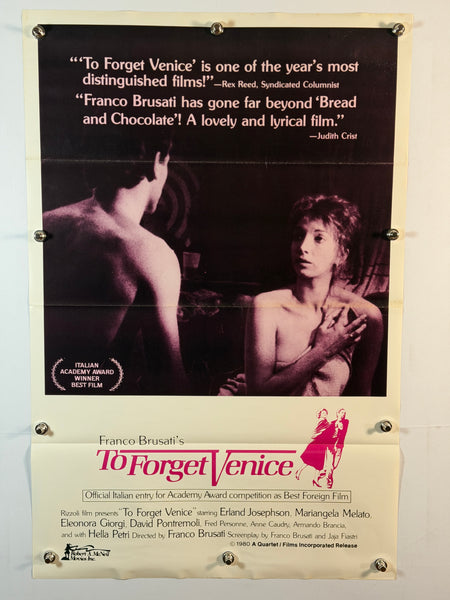 TO FORGET VENICE 1980 Original Movie Poster 27x41 SS Rolled Italian Drama - Joe's Geek VLT