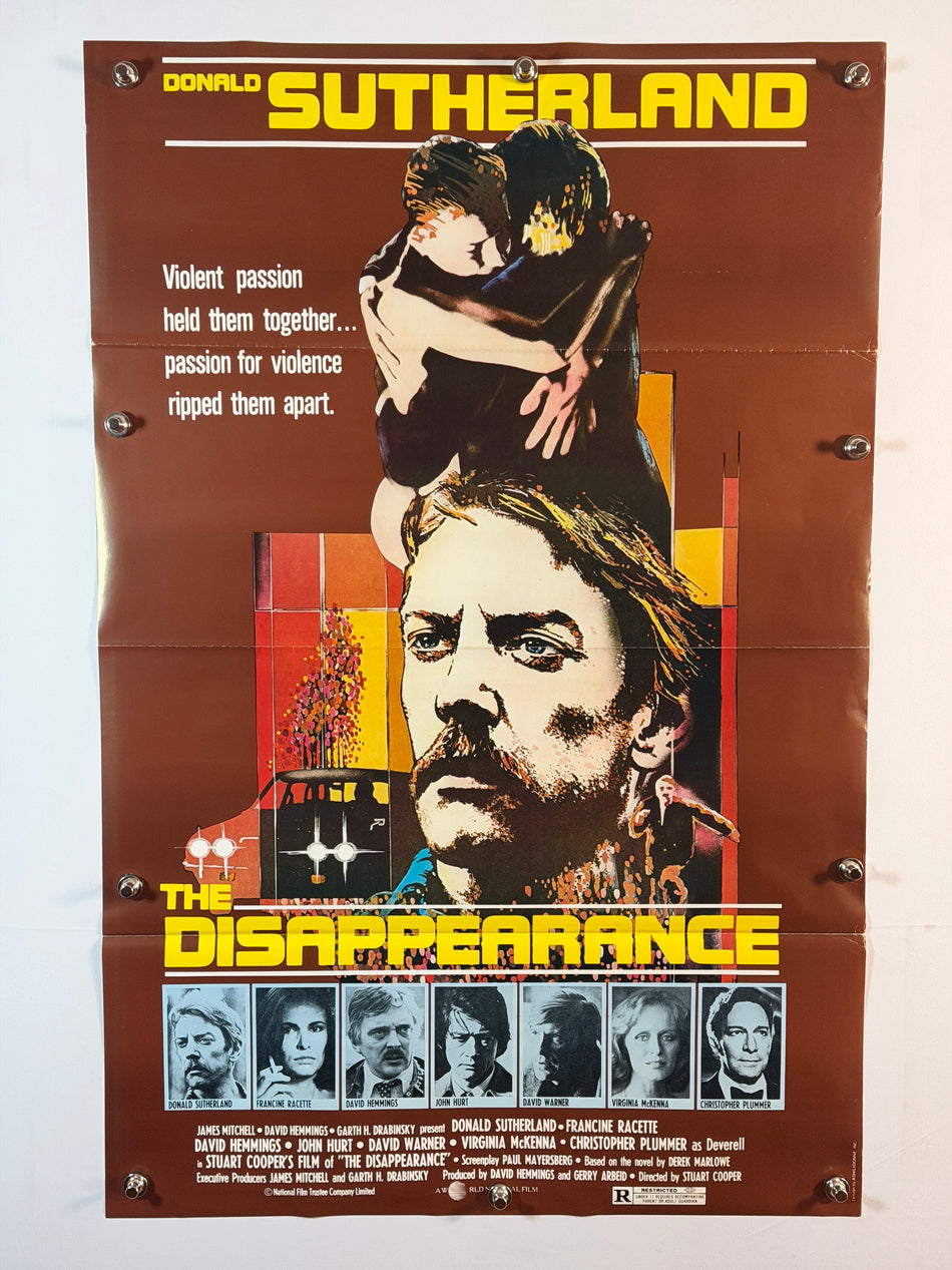 THE DISAPPEARANCE 1977 Original Movie Poster 27x41 SS Rolled Donald Sutherland - Joe's Geek VLT