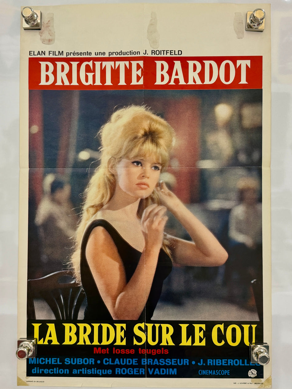 Please, Not Now! (1961) Original Belgian Movie Poster 14x21 Brigitte Bardot