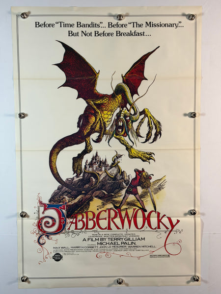 JABBERWOCKY 1977 Original Movie Poster 27x41 SS Rolled Michael Palin - Joe's Geek VLT