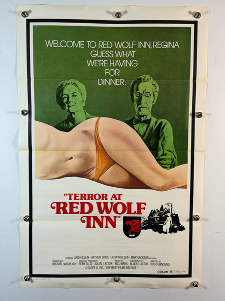 TERROR AT RED WOLF INN 1972 Original Movie Poster 27x41 SS Rolled Horror Cannibal - Joe's Geek VLT