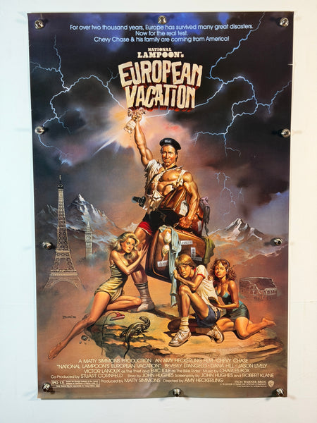 EUROPEAN VACATION 1985 Original Movie Poster 27x41 SS Rolled Chevy Chase - Joe's Geek VLT
