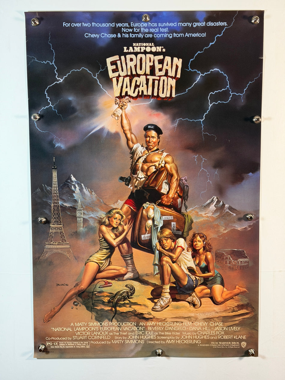 EUROPEAN VACATION 1985 Original Movie Poster 27x41 SS Rolled Chevy Chase - Joe's Geek VLT