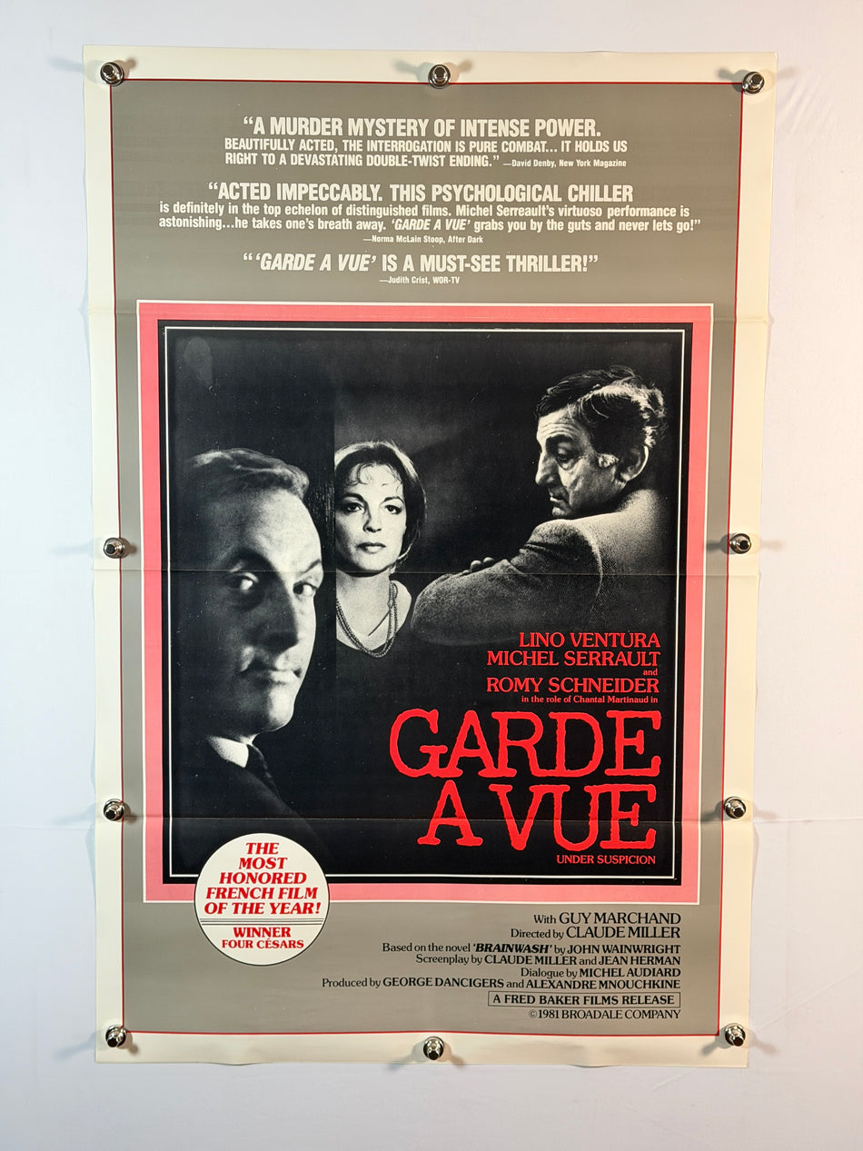 GARDE A VUE (UNDER SUSPICION) 1981 Original Movie Poster 27x41 SS Rolled Lino Ventura - Joe's Geek VLT