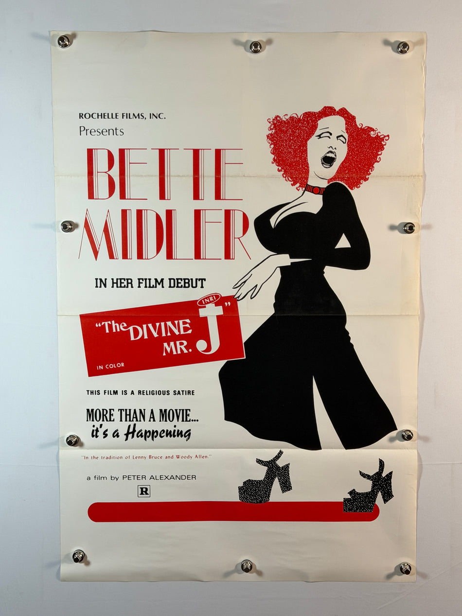 THE DIVINE MR. J / THE THORN 1974 Original Movie Poster 27x41 SS Rolled Bette Midler Film Debut (R) - Joe's Geek VLT