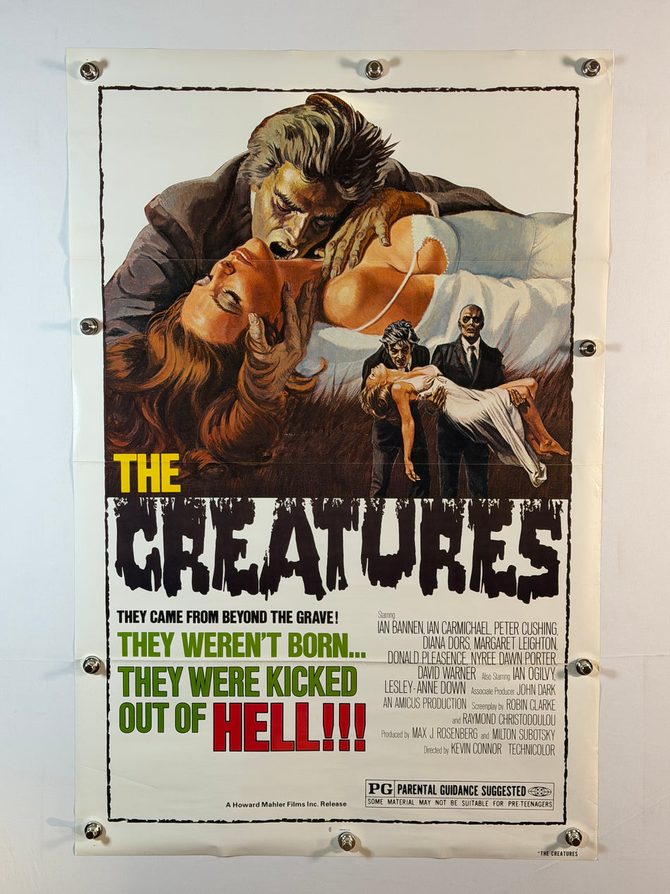 FROM BEYOND THE GRAVE (THE CREATURES) 1974 Original Movie Poster 27x41 SS Rolled Peter Cushing - Joe's Geek VLT