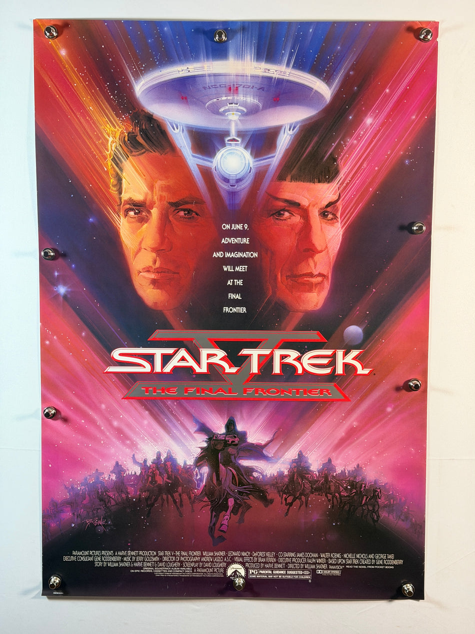 STAR TREK V: THE FINAL FRONTIER 1989 Original Movie Poster 27x41 SS Rolled William Shatner Leonard Nimoy - Joe's Geek VLT