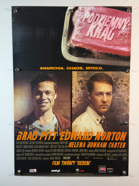 FIGHT CLUB 1999 Original Polish Movie Poster 27x40 SS Rolled Brad Pitt Edward Norton - Joe's Geek VLT