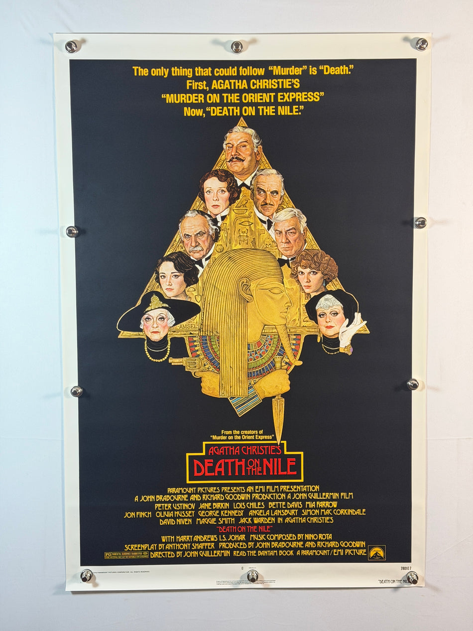 DEATH ON THE NILE 1978 Original Movie Poster 27x41 SS Rolled Peter Ustinov Bette Davis - Joe's Geek VLT